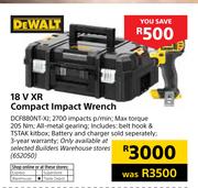 Dewalt 18V XR Compact Wrench DCF880NT-XI