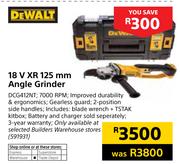 Dewalt 18V XR 125mm Angle Grinder DCG412NT