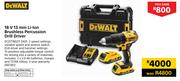Dewalt 18V 13mm Li-Ion Brushless Percussion Drill Driver DCD778D2T-ZA01
