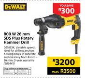 Dewalt 800W 26mm SDS Plus Rotary Hammer Drill DZ5133K
