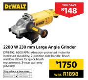 Dewalt 2200W 230mm Large Angle Grinder DWE492