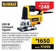Dewalt 550W Compact Jigsaw DWE349