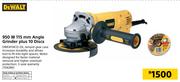 Dewalt 950W 115mm Angle Grinder Plus 10 Discs DWE4114CD-ZA