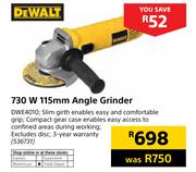 Dewalt 730W 115mm Angle Grinder DWE4010