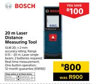 Bosch 20m Laser Distance Measuring Tool GLM 20