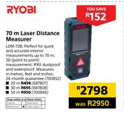 Ryobi 20m Laser Distance Measure LDM-72B