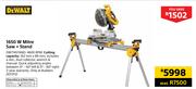 Dewalt 1650W Mitre Saw+Stand DW714STAND