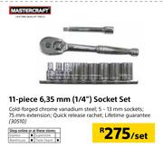 Mastercraft 11-Piece 6.35mm(1/4") Socket Set-Per Set