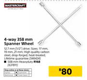Mastercraft 4-Way 508mm Heavyduty Spanner Wheel