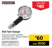 Mastercraft Dial Tyre Gauge