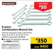 Mastercraft 9-Piece Combination Wrench Set