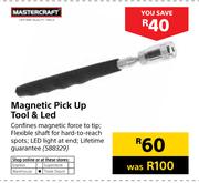 Mastercraft Magnetic Pick Up Tool & Led