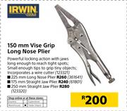 Irwin 175mm Straight Jaw Plier