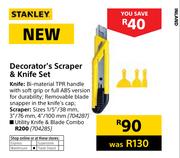 Stanley Utility Knife & Blade Combo