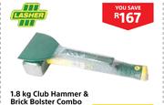 Lasher 1.1Kg  Club Hammer & Brick Bolster Combo