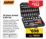 Grip 47-Piece Socket & Bit Set