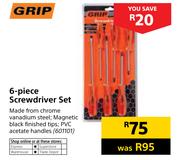 Grip 6-Piece Screwdriver Set