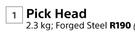 Builders Pick Head