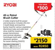 Ryobi 43cc Petrol Brush Cutter