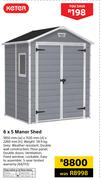 Keter 6 x 5 Manor Shed