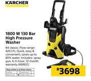 Karcher 1800W 130 Bar High Pressure Washer