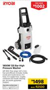 Ryobi 1800W 120 Bar High Pressure Washer