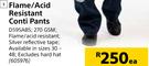 Beck Flame/Acid Resistant Conti Pants-Each