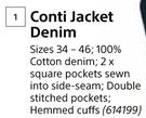 Beck Conti Jacket Denim-Each