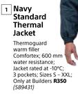 Beck Navy Standard Thermal Jacket