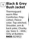 Beck Black & Grey Bush Jacket