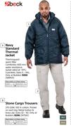 Beck Stone Cargo Trousers
