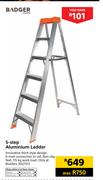Badger 5 Step Aluminium Ladder