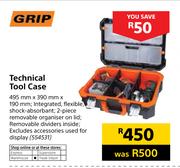 Grip Technical Tool Case-495mm x 390mm x 190mm