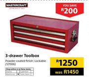 Mastercraft 3 Drawer Toolbox