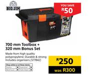 Big Jim 700mm Toolbox + 320mm Bonus Set