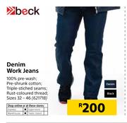 Beck Denim Work Jeans