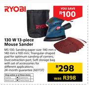 Ryobi 130W 13 Piece Mouse Sander