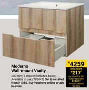 Moderno Wall Mount Vanity