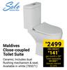 Solo Maldives Close Coupled Toilet Suite