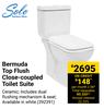 Solo Bermuda Top Flush Close Coupled Toilet Suite