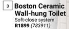 Lusso Boston Ceramic Wall Hung Toilet