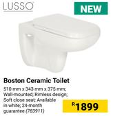 Lusso Boston Ceramic Toilet