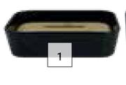 Lusso Soap Dish Black Plastic-Each