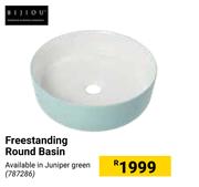 Bijiou Freestanding Round Basin-Each