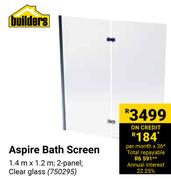 Builders Aspire Bath Screen