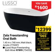 Zala Freestanding Oval Bath