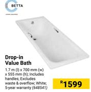 Betta Drop In Value Bath