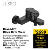 Lusso Roya Matt Black Bath Mixer