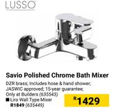 Lusso Savio Polished Chrome Bath Mixer