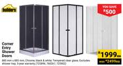 Builders Corner Entry Shower Doors-Each